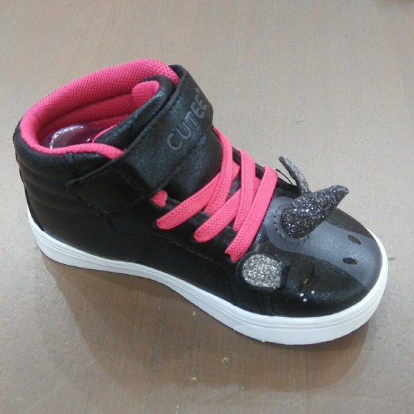 Girls Toddlers Hi -Top Unicorns Accent Sneakers - Picture 6 of 8